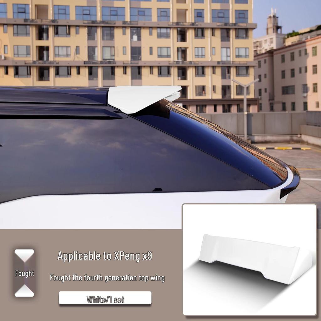 Xpeng Rear Spoiler: No-Drill Wind Deflector & Sports Spoiler for Car Exterior Decoration.