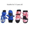 3-5Y Waterproof Kids Ski Gloves Winter Cycling Gloves Anti-Slip Gloves Warm Thick Fleece Snowboarding Mittens Gloves