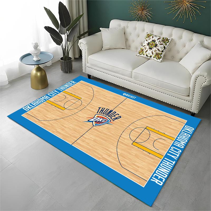 

Classic Basketball Court Team Carpet Rug for Playroom Bedroom Living Room Sofa Home Decor,kid Game Area Rug Non-slip Floor Mat 40x60cm
