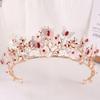 DIEZI 10 Colors Sweet Cute Crystal Pearl Crown For Women Girls Hair Accessories Elegant Bridal Butterfly Tiaras Diadem Headbands