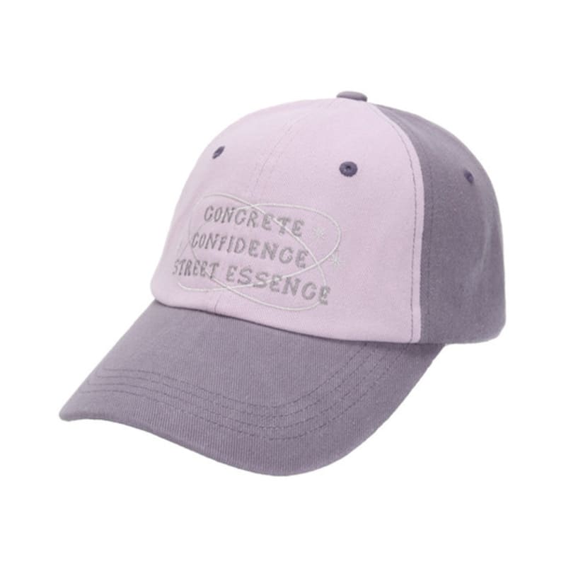 BLACK SANDS Lettering Embroidered Two-Color Ball Cap (4 colors)