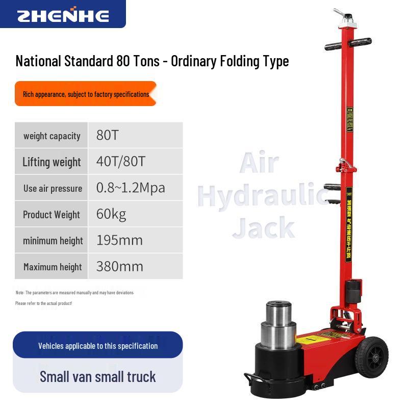 30-50 Ton Pneumatic Hydraulic Jack for Auto Repair and Heavy Truck Tire Change
