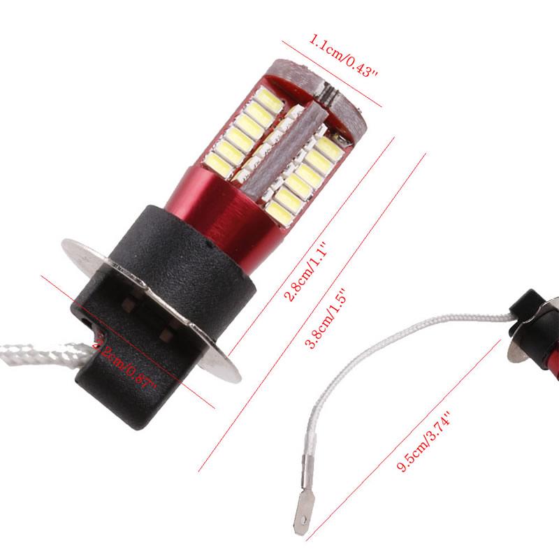 Auto Car Styling Lighting Lamp 12V Bulbs 12V H3 3014-57 White Bulb for Headlight Easy Installation LED Bulb