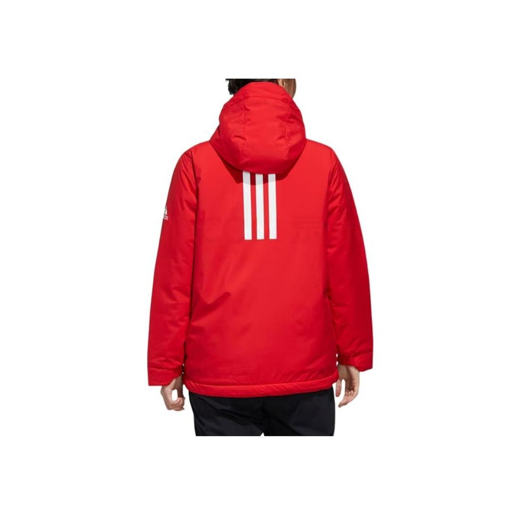 Adidas Cny W Urban Fc New Year Series Mid-Length Casual Sports Cotton Jacket Women Jacket Red FT9411