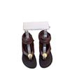 22 New Large Size Metal Flat Bottom Beautiful Beach Sandals Summer Temperament Retro Straps Roman Sandals Tide