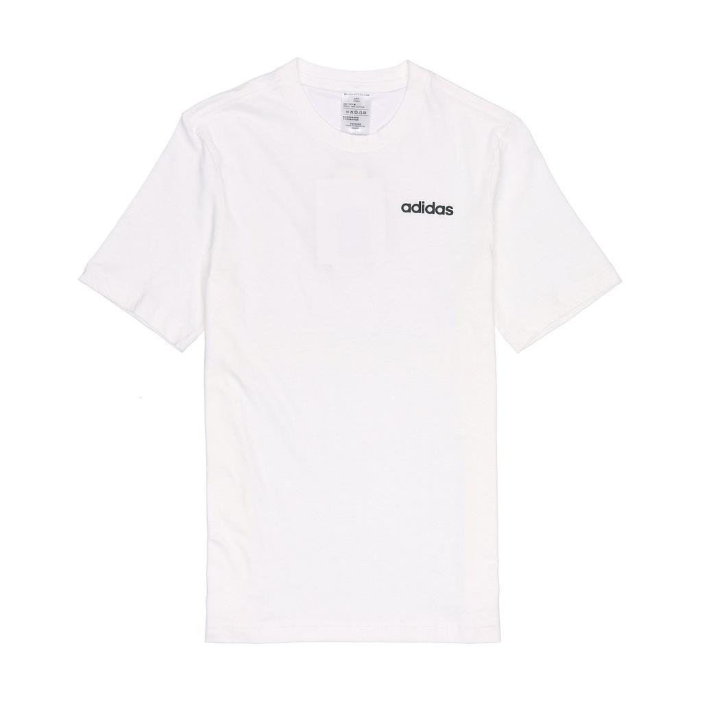 Adidas T Shirts Men's White Crew Neck Moderate Straight Fit DQ3089
