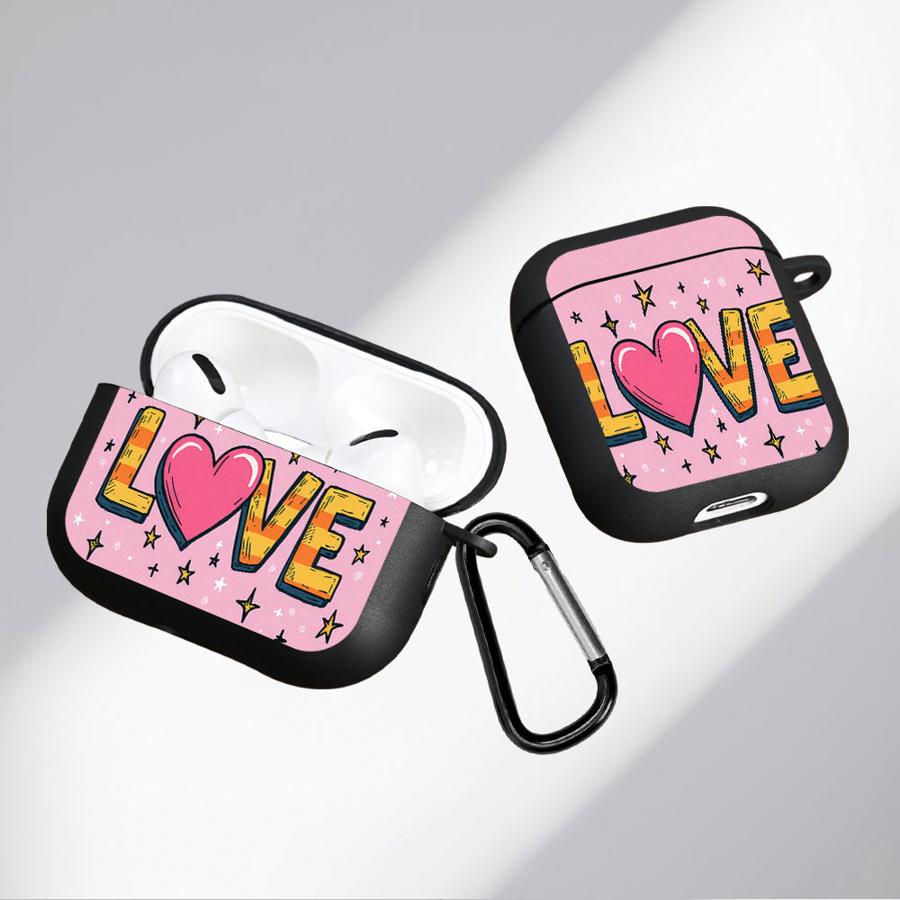 Fashion Retro Love Soft Earphone Cases Cover Case For Airpods Pro 4 3 1 2 Pro3 Pro2