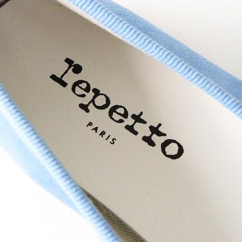 Scarpe décolleté da ballo Repetto Cendrillon Piatte Pelle scamosciata Blu Nastro Taglia EU 36 Giappone