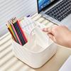1Pcs Satchel Multi-Functional Desktop Storage Box, Makeup Brush Partition and Storage, Pencil/Watercolor Pen/Marker Pen Storage Box Pen Holder