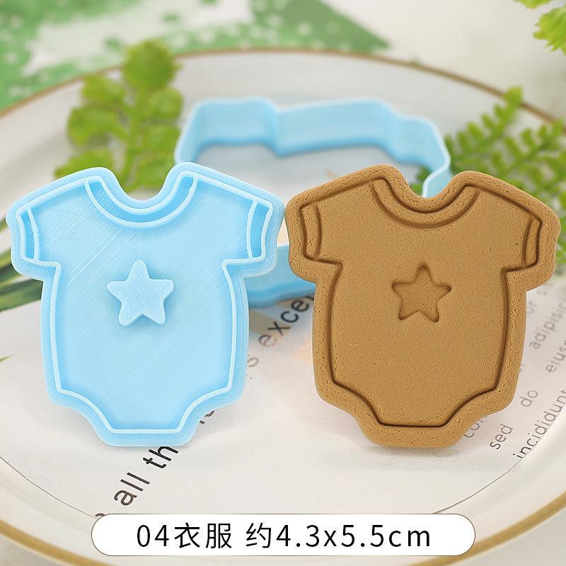 

Baby Shower Cookie Embosser Mold Cartoon Cookie Mold Home Baking DIY Fondant Mold 3D Biscuit Press Cutting Die Cake Decorating
