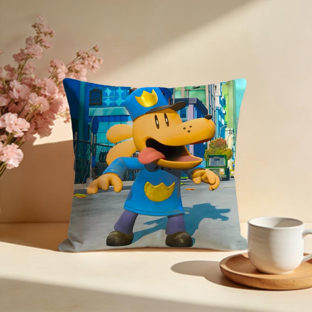 Stylish DDog Manied Cushion Cover Stylish Washable Pillow Cover Ideal for Couch Bedroom Car Decoration