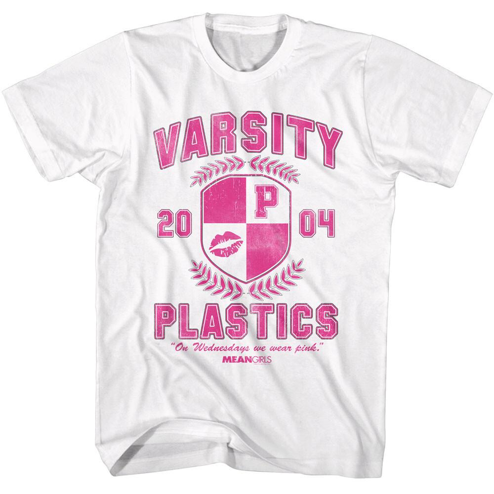 Mean Girls Movie 2004 Varsity Plastics On Wednesday We Wear Pink Men T Shirt XL