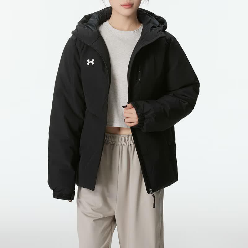Under Armour Unisex Hooded Short Down Jacket 3XL чёрный