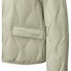 Skechers Outdoor Series Stand Collar Zipper Fashion Solid Color Lightweight Cotton Down Jacket Women Jacket Beige L424W146-027B