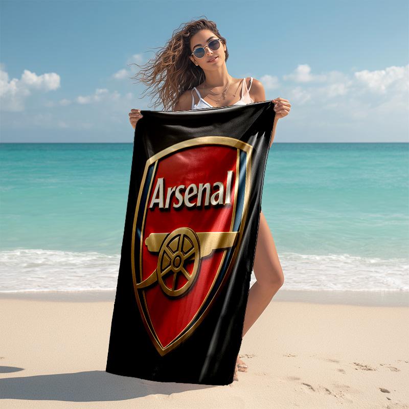 1pc A-Arsenal Beach Towel, Comfortable and Thick, and Swimming/Bath/Picnic/Camping Towel, Suitable for Seaside Beaches