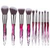 New 5 Makeup Brushes Set Colorful Diamond Transparent Makeup Brush Set Crystal Handle Beauty Makeup Tool