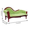 Cute 1:12 Scale Dollhouse Living Room Armchair Furniture Simulation Wood Sofa Couch Model Living Room Toy for Girls