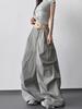 Frühjahr/Sommer 2026 High-Waist Weitbeinige Workwear-Hosen für große Frauen - Fließend, Figurschmeichelnd, Lässiges Design