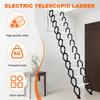 Aluminum Alloy Electric Invisible Loft Ladder Ceiling Mount Folding Attic Stairs Space Saving for Home Garage Roof Basement
