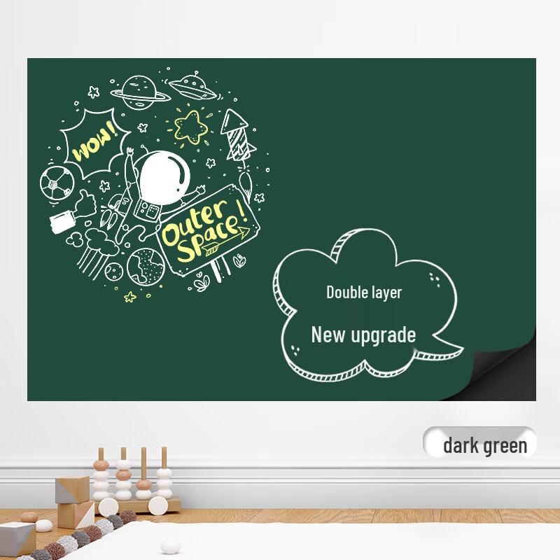 Magnetic Erasable Wall Decal Whiteboard & Blackboard