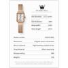 OLEVS Watch Women New Watch Casual Fashion Quartz Wristwatch Waterproof Luminous Date Square Watch Ladies Gifts
