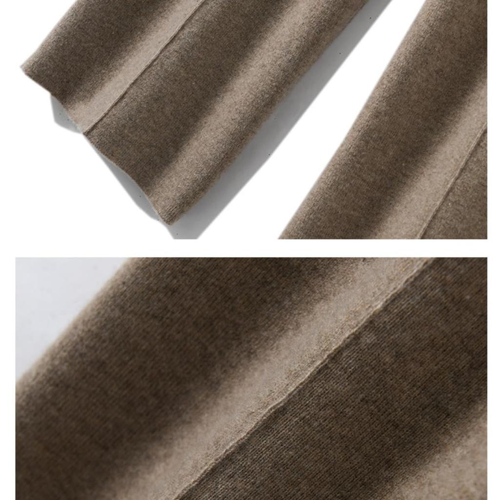 BXINF Women's Wide-Leg Pants, Loose Fit, Slimming, Versatile, Refreshing, Stylish, Casual, Work Pants (JP, Alphabet, 2XL, Brown)