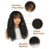 Cross-Border Curly Wave Wig for Women - Black Small Curls Synthetic Fiber Headpiece
