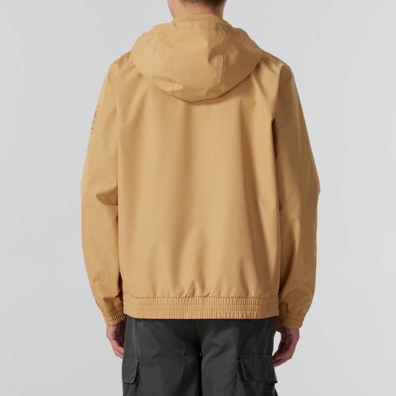 Timberland Casual Simple Windproof Hooded Jacket Men Jackets Ginger-Yellow A6ATG-EH3