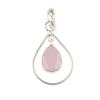 Rose Chalcedony Gemstone 925 Sterling Silver Jewelry Handmade Pendant 1.60" PP-3-15