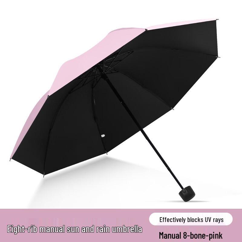 

Pink Thickened 8-Rib Folding Umbrella, 5-Pack