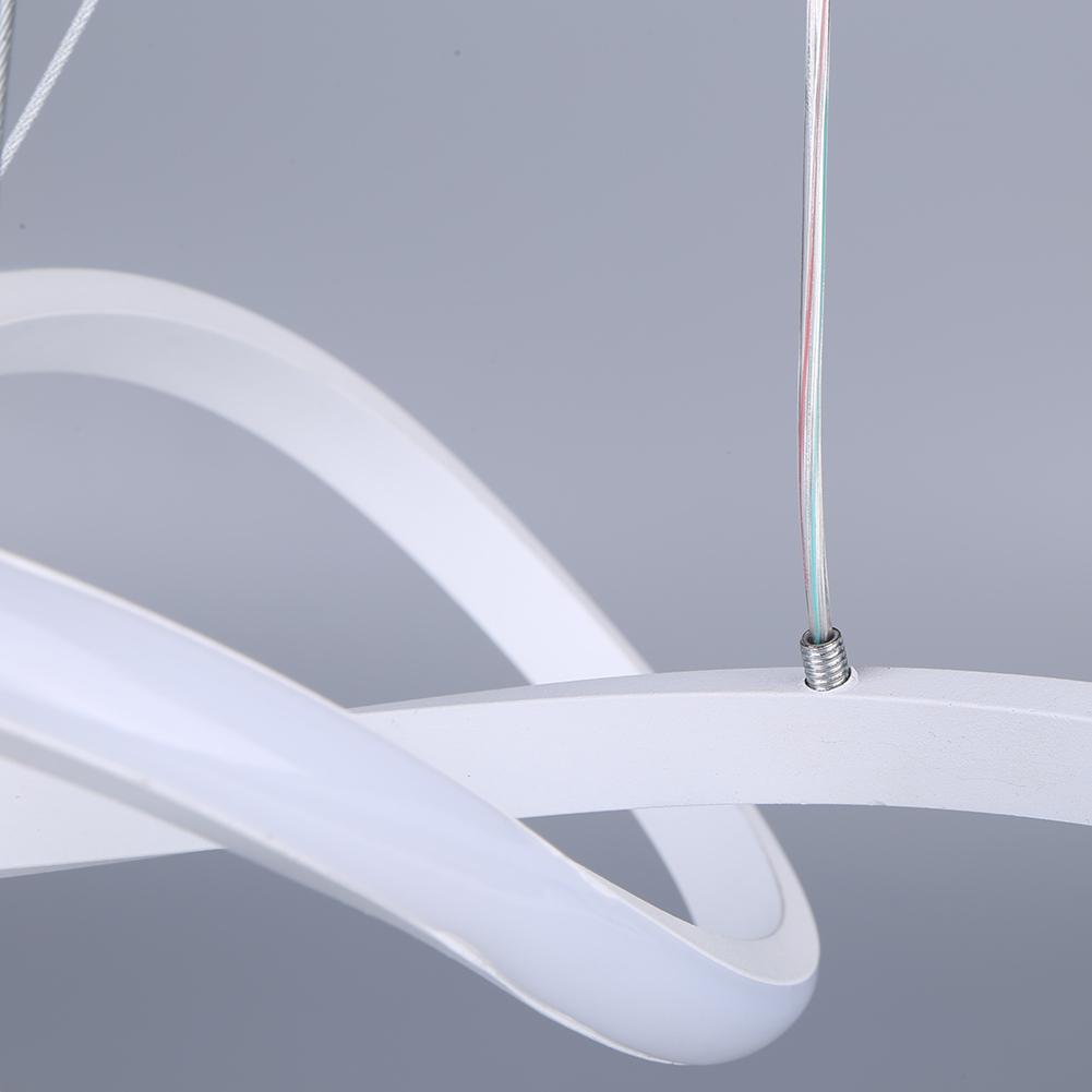 Circle Rings LED Pendant Lamp Acrylic Aluminum Bedroom Chandelier Home Decoration Light Fixture for Living Room Restaurant Villa