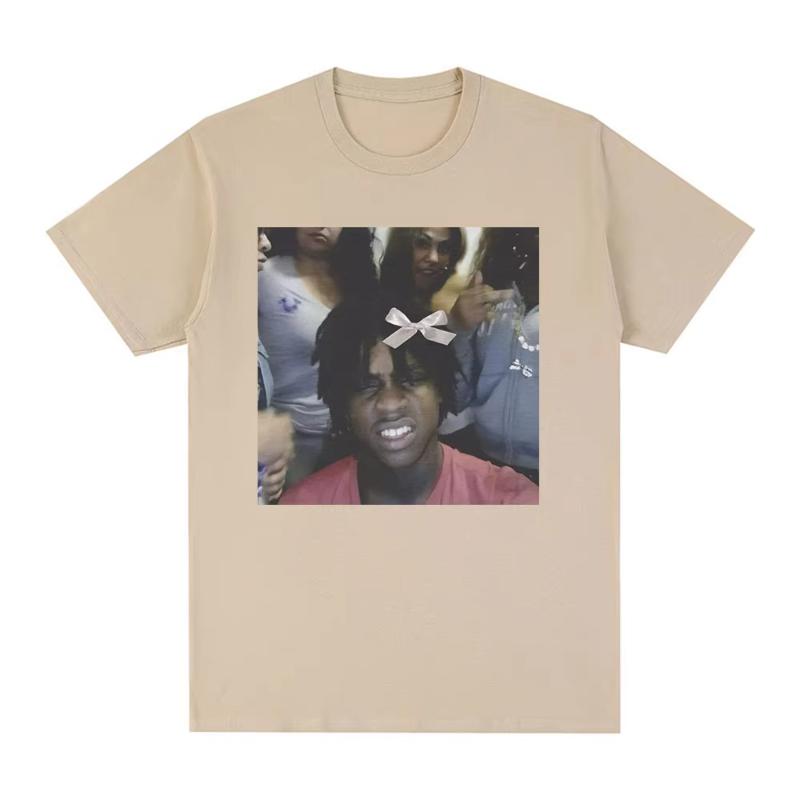 

Графические футболки рэпера Chief Keef Унисекс Женские Повседневные Хлопковые С коротким рукавом Хип-Хоп Винтажные Большие футболки Уличная одежда S