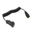 Trailer Extension Cord 9.84FT Length 7 Pin Plug and Socket Gooseneck Trailers Truck Bed Electrical Wire for RV