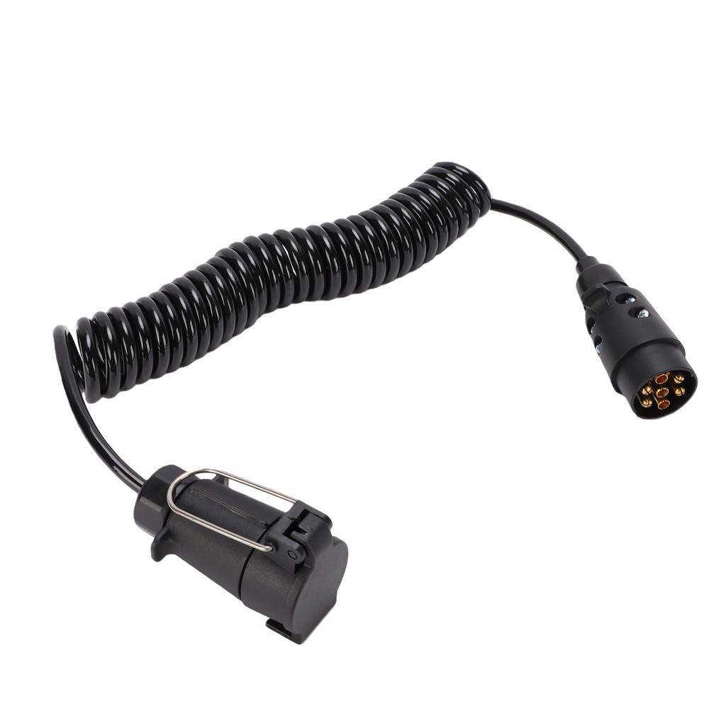 Trailer Extension Cord 9.84FT Length 7 Pin Plug and Socket Gooseneck Trailers Truck Bed Electrical Wire for RV