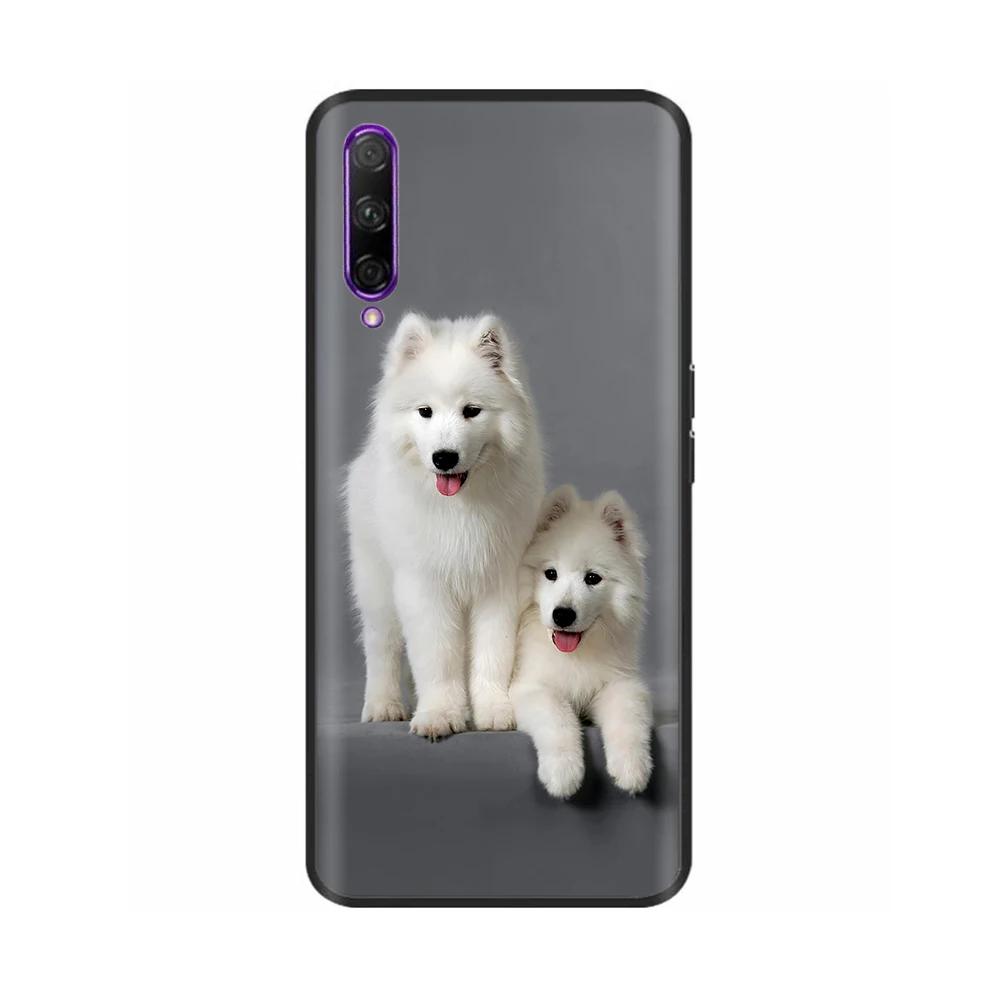 Black Silicone Case For Huawei P Smart Pro Case Cute Soft Cover for Huawei P Smart Pro Fundas PSmart Pro Protective Shell Capas