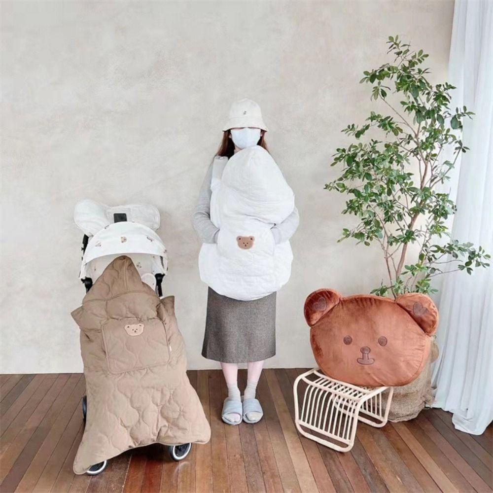 Thicken Toddler Trolley Cover Windproof Newborn Swaddle Wrap Portable Kids Sleeping Quilt  Travel