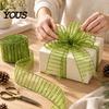 Handmade Decoration Accessories Stripe Sequin Christmas Ribbon, Glitter Polyester Fabric Wide Craft Bow Making Ribbon Decorative Wrapping Ribbons for