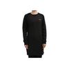 Casual Round Neck Design Sports Long Sleeve Dress Women Dresses Black CV7373