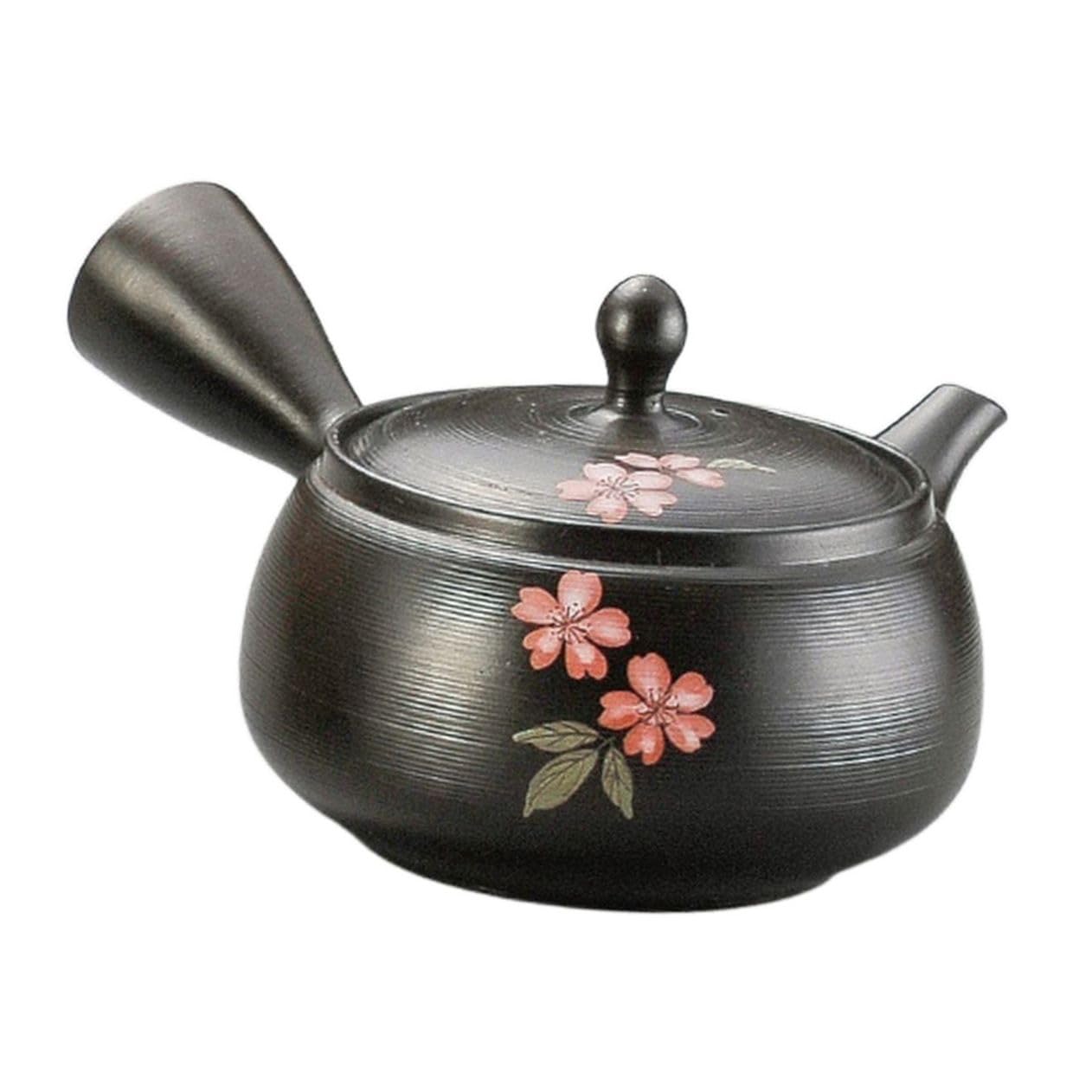 

J-kitchens Ceramic Teapot for One, Made in Japan, Simple and Traditional, 300cc (Deep Steaming/Strip Strainer)