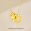Gold-Plated Copper Clavicle Necklace for Women - 2025 Light Luxury Holiday Gift