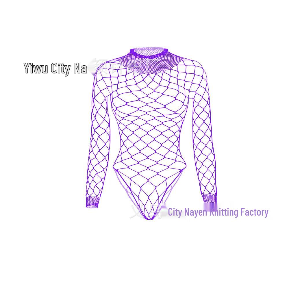 European & American Fishnet Hole Bodysuit w528 - Sexy Lingerie
