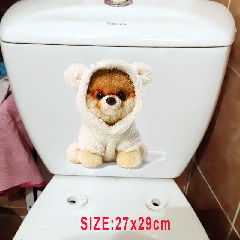 Animal Wall Sticker Bathroom Toilet Decor Living Room Cabinet Refrigerator Home Decoration Water-proof Decal