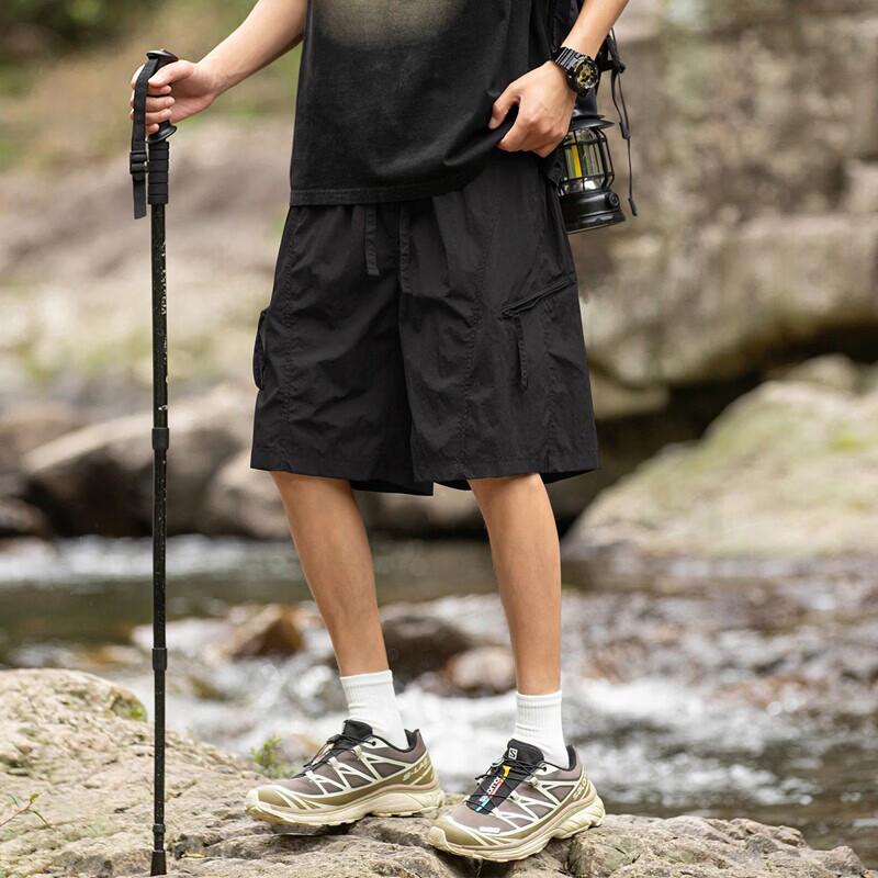 Wassup Sohot Men's Ice Silk Quick-Dry Cargo Shorts