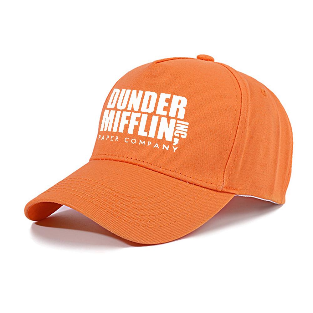 Classic Dunder Mifflin Logo Baseball Cap Unisex Athletic Hats Adjustable Size Outdoor Graphic Print Gorras