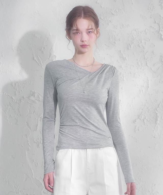 VIVACIOUS Dali Draped Tee_5 Colors