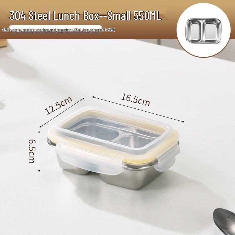 Ru Han 550ml Dual-Compartment Lunch Box