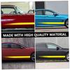 POPETPOP 1 Set Car Body Sticker Hood Stripe Sticker Car Side Racing Vinyl Auto