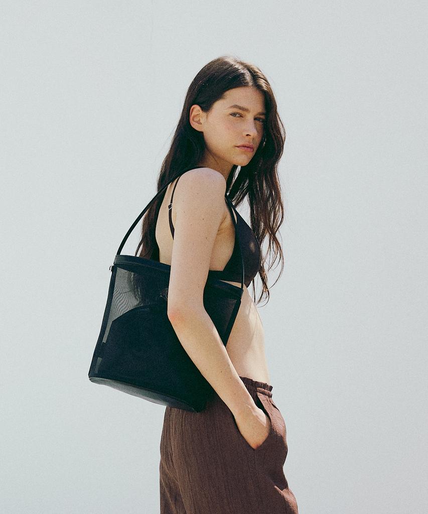 Moremorr Onde Bag Mesh Bag Black