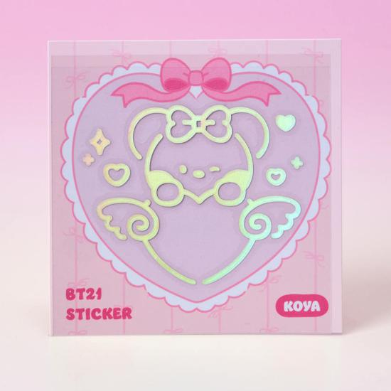 BT21 minini RIBBONED U Hologram Medium Sticker