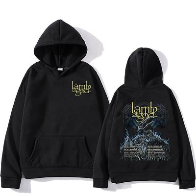 Bluzy Lamb of God Tour 2025 Zespół Rockowy High Street Dres Unisex Modne Bluzy Retro Pulower Harajuku
